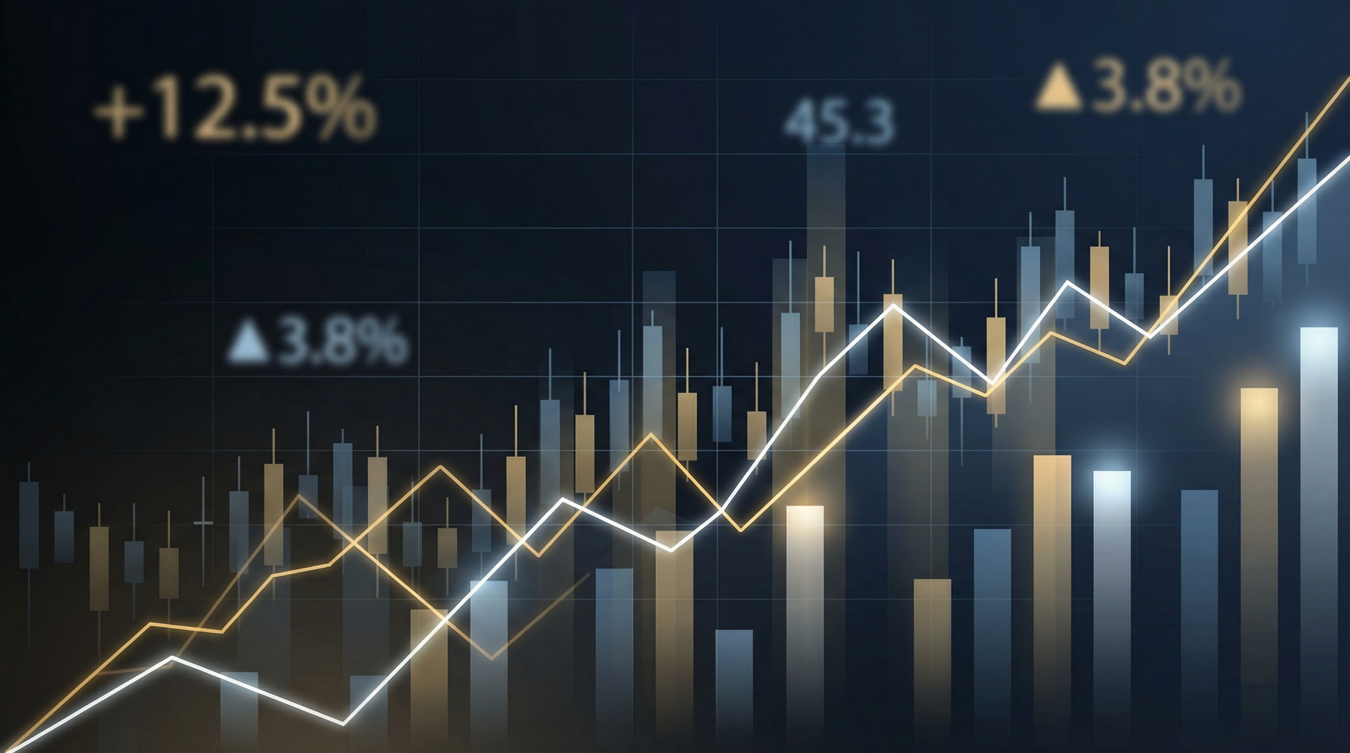 Financial charts and stock market data representing alternative investment opportunities